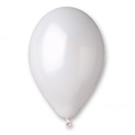 Balony metalizowane perłowo białe