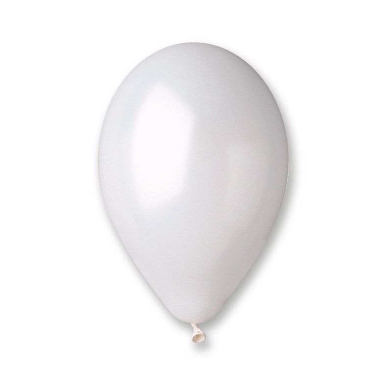 Balony metalizowane perłowo białe